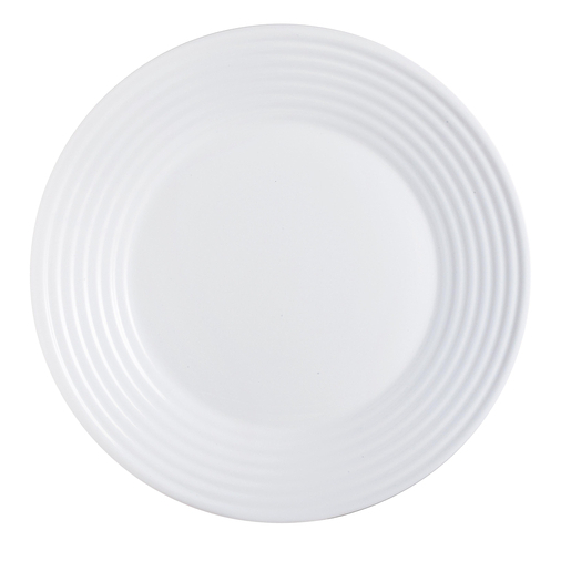 Assiette plate Harena - Opale - Ø 25 cm - Blanc Assiette plate Harena - Opale - Ø 25 cm - Blanc
