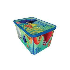 Boîte de rangement Dory - Plastique - 29,5 x 19 x H 13,8 cm - Multicolore