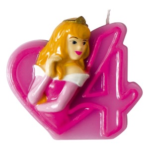Princesse bougie 4 en cire - 32 x 5 cm - Multicolore