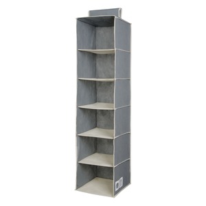 Étagère à suspendre 6 niveaux - 28 x 28 x H 112 cm - Gris