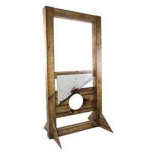 Guillotine factice - Carton - 90 x 70 x H 180 cm - Marron
