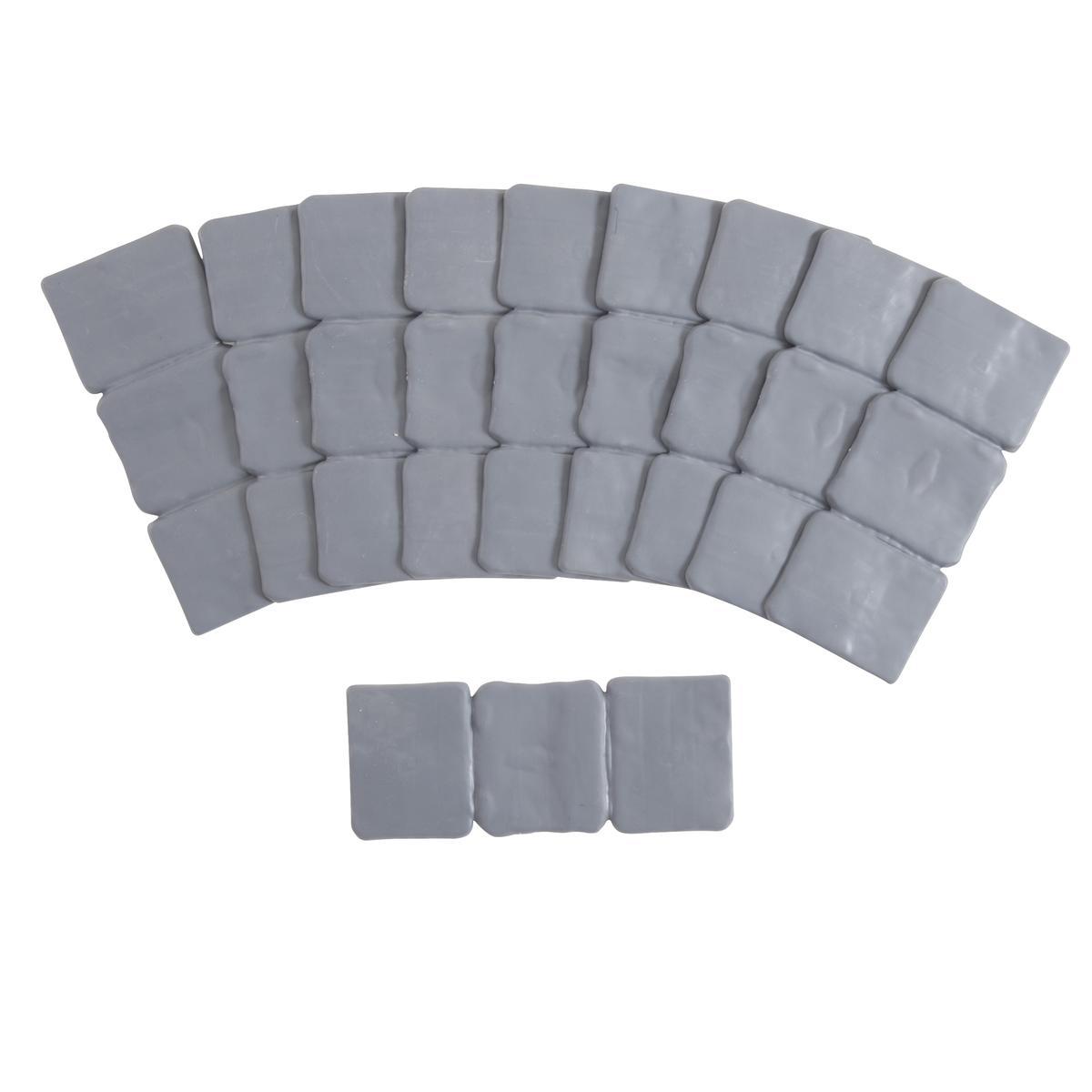 10 dalles pour bordure de jardin 24 x 10 x h 0 6 cm gris les petits coups de pousse pour embellir votre jardin la foir fouille
