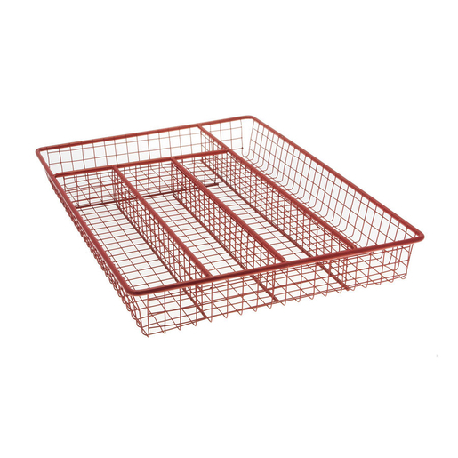 Range Couverts Acier Rouge Materiel De Cuisine La Foir Fouille