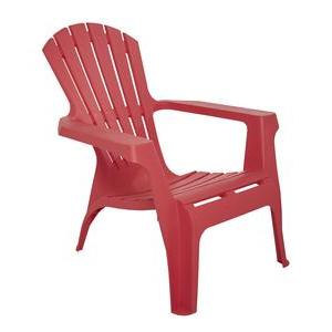 Fauteuil Adiko - 75 x H 86 x 86 cm - Différents modèles - Rouge fraise - MOOREA