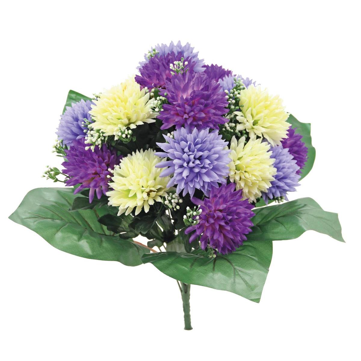 Bouquet de chrysanthèmes artificiels - H 49 cm - Différents modèles - Multicolore Bouquet de chrysanthèmes artificiels - H 49 cm - Différents modèles - Multicolore