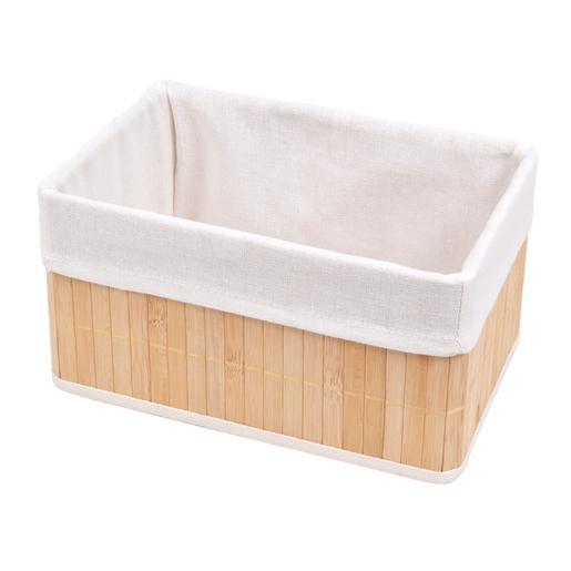 Panier De Rangement Bambou Accessoires Salle De Bain La Foir