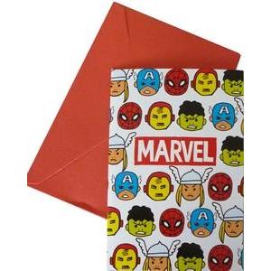 Avengers team power cartes d'invitation/enveloppe x 6 pièces m2
