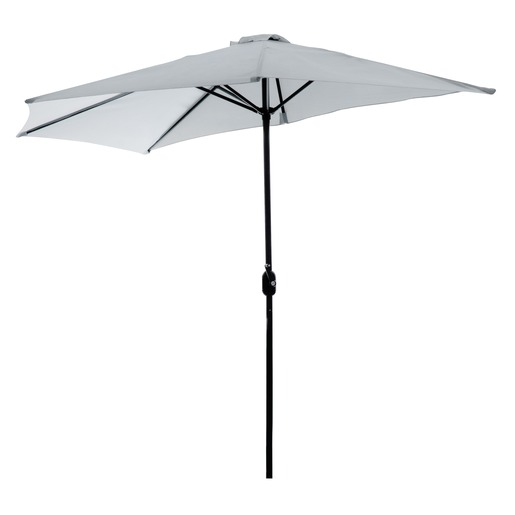 Parasol De Balcon Diametre 2 7 X H 2 4 M Gris Parasols Pieds De Parasols Et Voiles D Ombrage La Foir Fouille