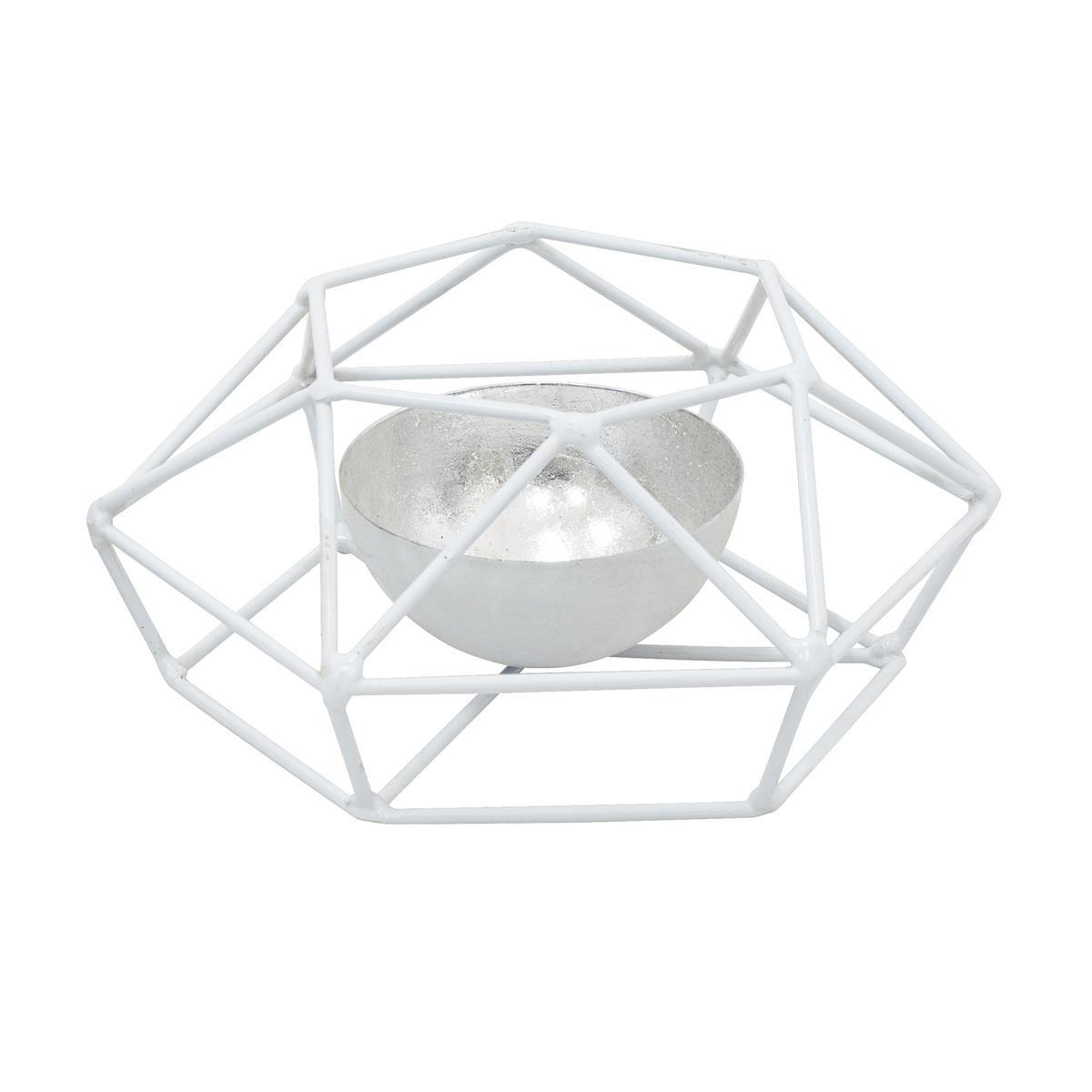 Photophore - Fer et verre - Ø 18 x H 8 cm - Noir Photophore - Fer et verre - Ø 18 x H 8 cm - Noir