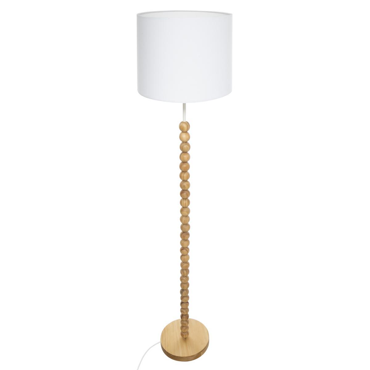 Lampadaire Nino - ø 32 x H 146 cm - Blanc - ATMOSPHERA