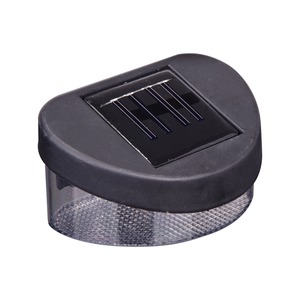 Lot de 2 appliques solaires - 11 x 7 x H 8 cm - noir