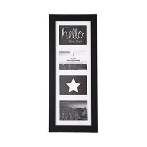 Pêle-mêle 4 vues - MDF - 29,4 x H 61,9 cm - Noir