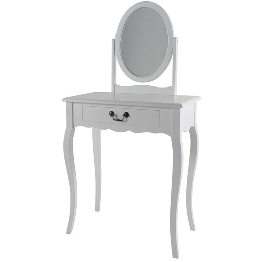 Coiffeuse Avec Miroir 65 X 36 X 127 Blanc Meubles De Salon
