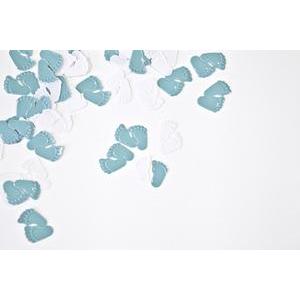 Confettis de table Pieds de bébé - Bleu
