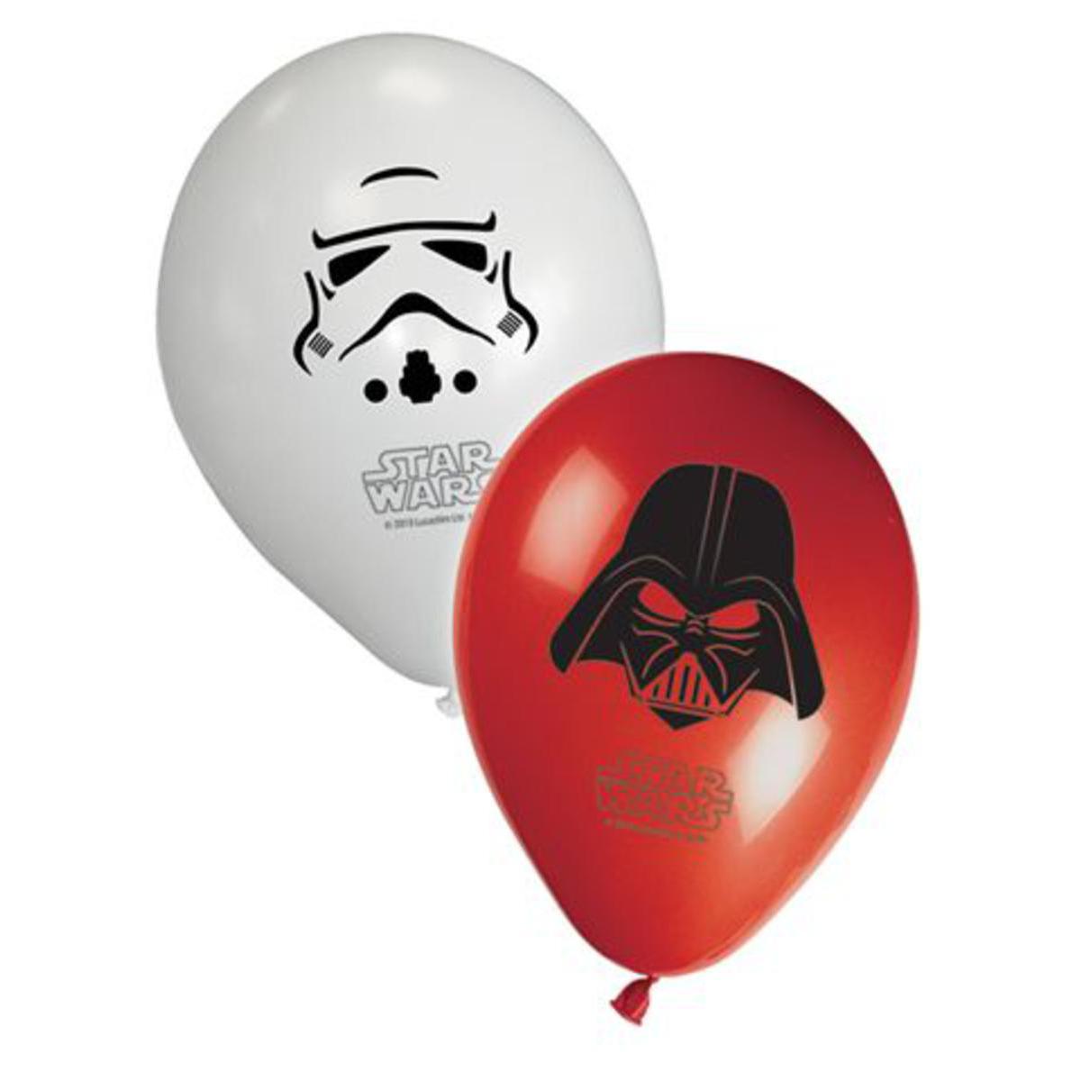 8 ballons Star Wars - Latex - Ø 30 cm - Multicolore
