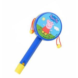 Hochet tambourin Peppa Pig - Plastique - 6,7 x 2,7 x H 16 cm - Multicolore