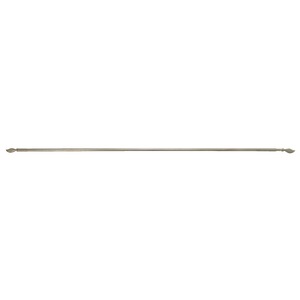 Tringle extensible 40 - 60 cm - Finition fleur - Couleur ivoire