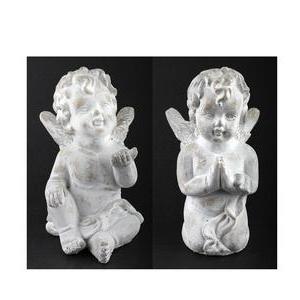Ange en ciment - H 16 cm