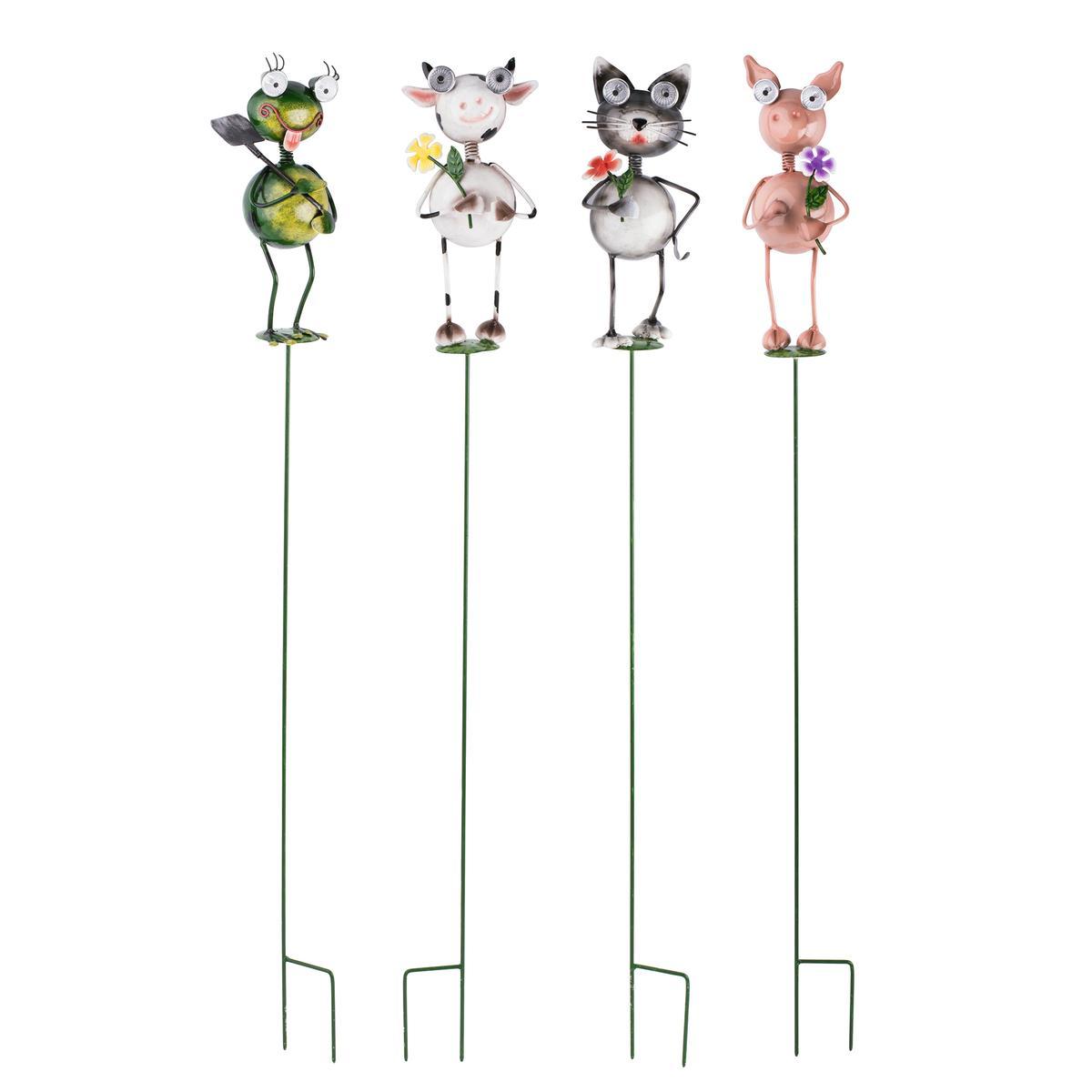 Balise solaire animaux - H 98.5 cm - 4 modèles Balise solaire animaux - H 98.5 cm - 4 modèles