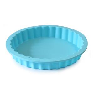 Moule à tarte coloré pour enfant - Antiadhésif - Très résistant - 20 cm - Bleu