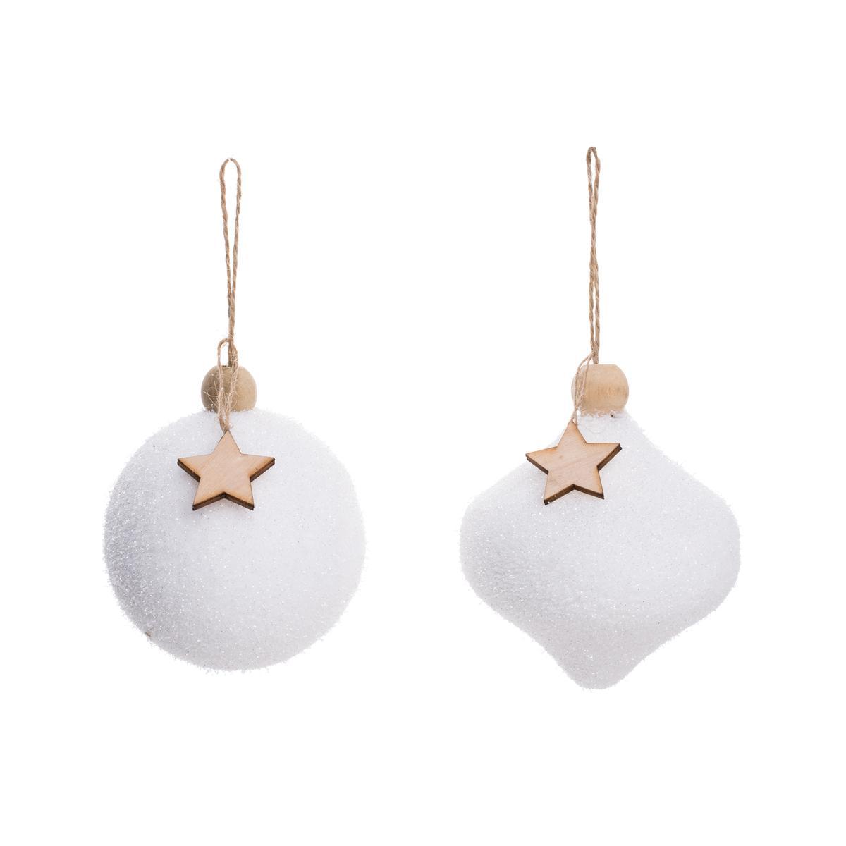 Boule de Noël blanche - Différents modèles Boule de Noël blanche - Différents modèles