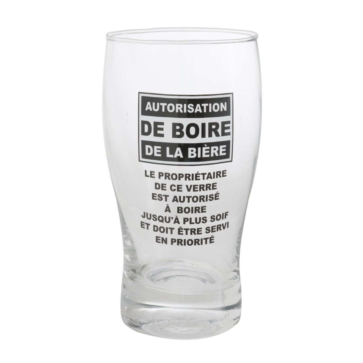 Verre à bière pinte humoristique - Hauteur 16 cm - Différents modèles