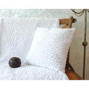 Coussin - 100% polyester - 40 x 40 cm - Blanc