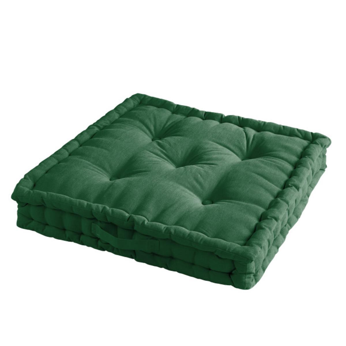 coussin de sol pacifique 60 x 60 x 10 cm vert coussins et housses de coussins la foir fouille