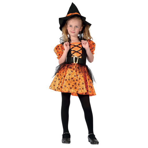 Deguisement De Sorciere Citrouille Enfant 6 A 10 Ans Deguisement Halloween Pour Fille La Foir Fouille