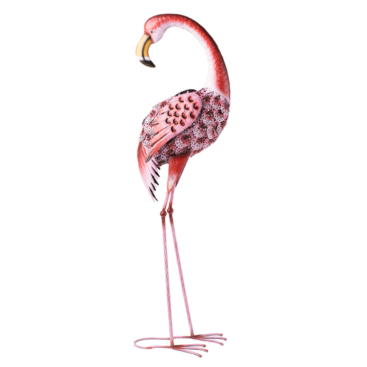 Flamant Rose Deco Jardin Metal