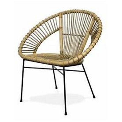 Fauteuil - 73 x H 80 x 56 cm - Marron, noir - K.KOON Fauteuil - 73 x H 80 x 56 cm - Marron, noir - K.KOON