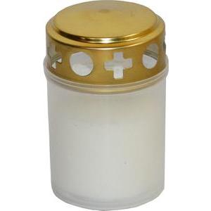 Bougie funéraire - H 9 cm - Blanc