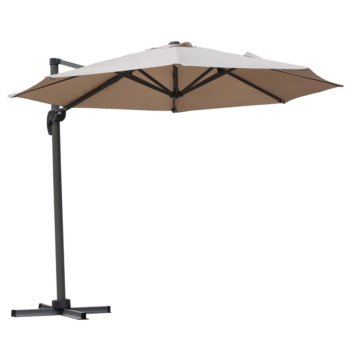 parasol deporte polyester beige parasols pieds de parasols et voiles d ombrage la foir fouille