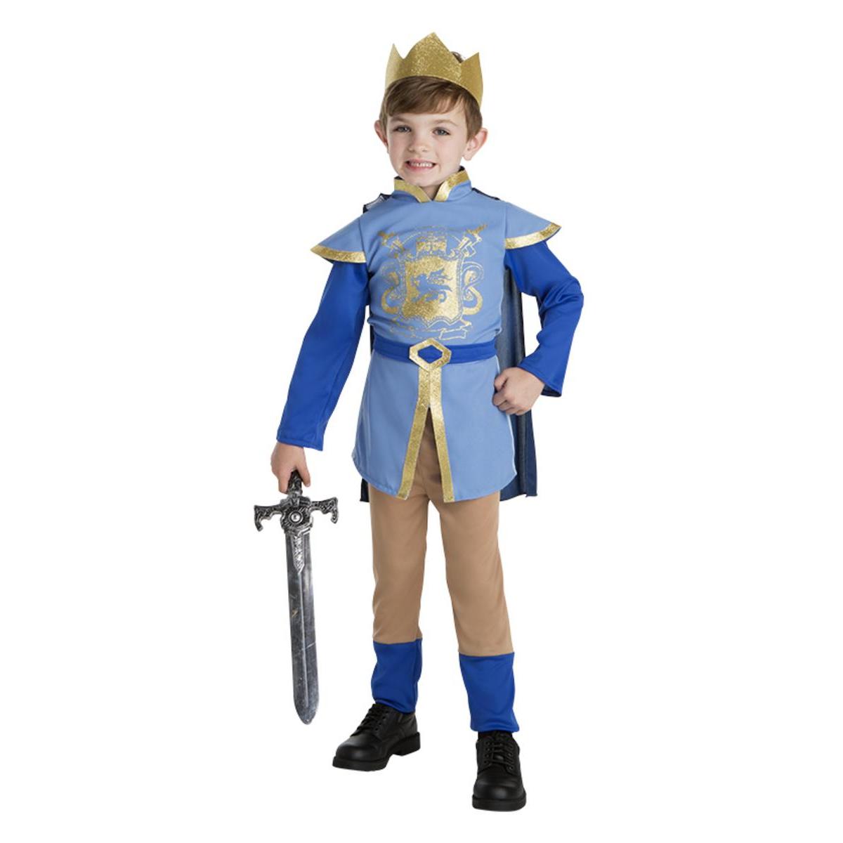 Déguisement de chevalier médiéval - 4 à 12 ans - Bleu