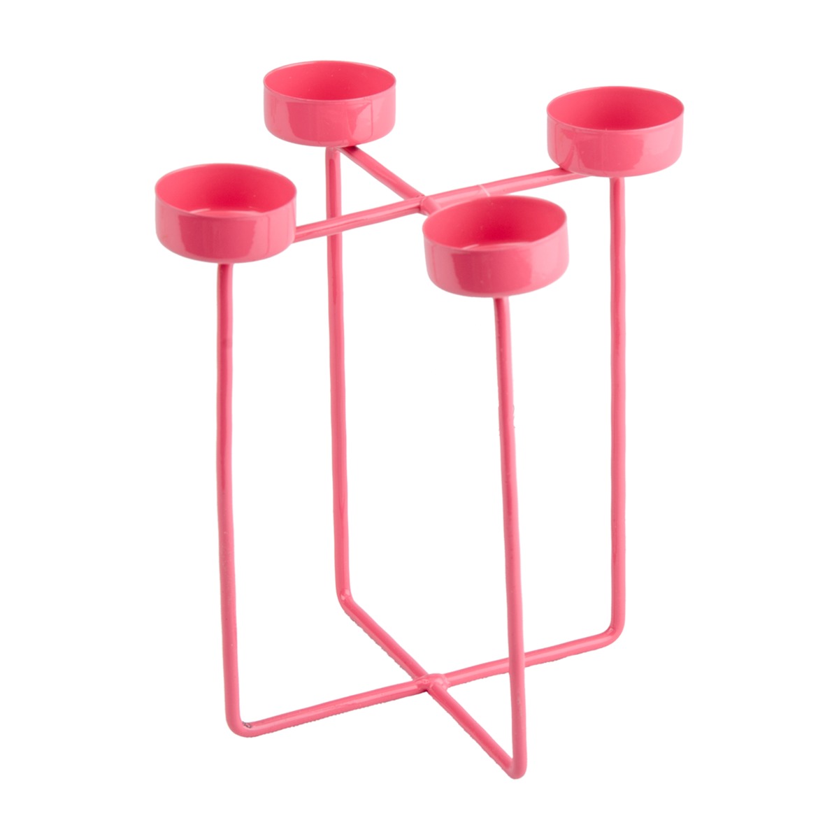Bougeoir Design - 13,5 x 13,5 x H 18 cm - rose fushia Bougeoir Design - 13,5 x 13,5 x H 18 cm - rose fushia