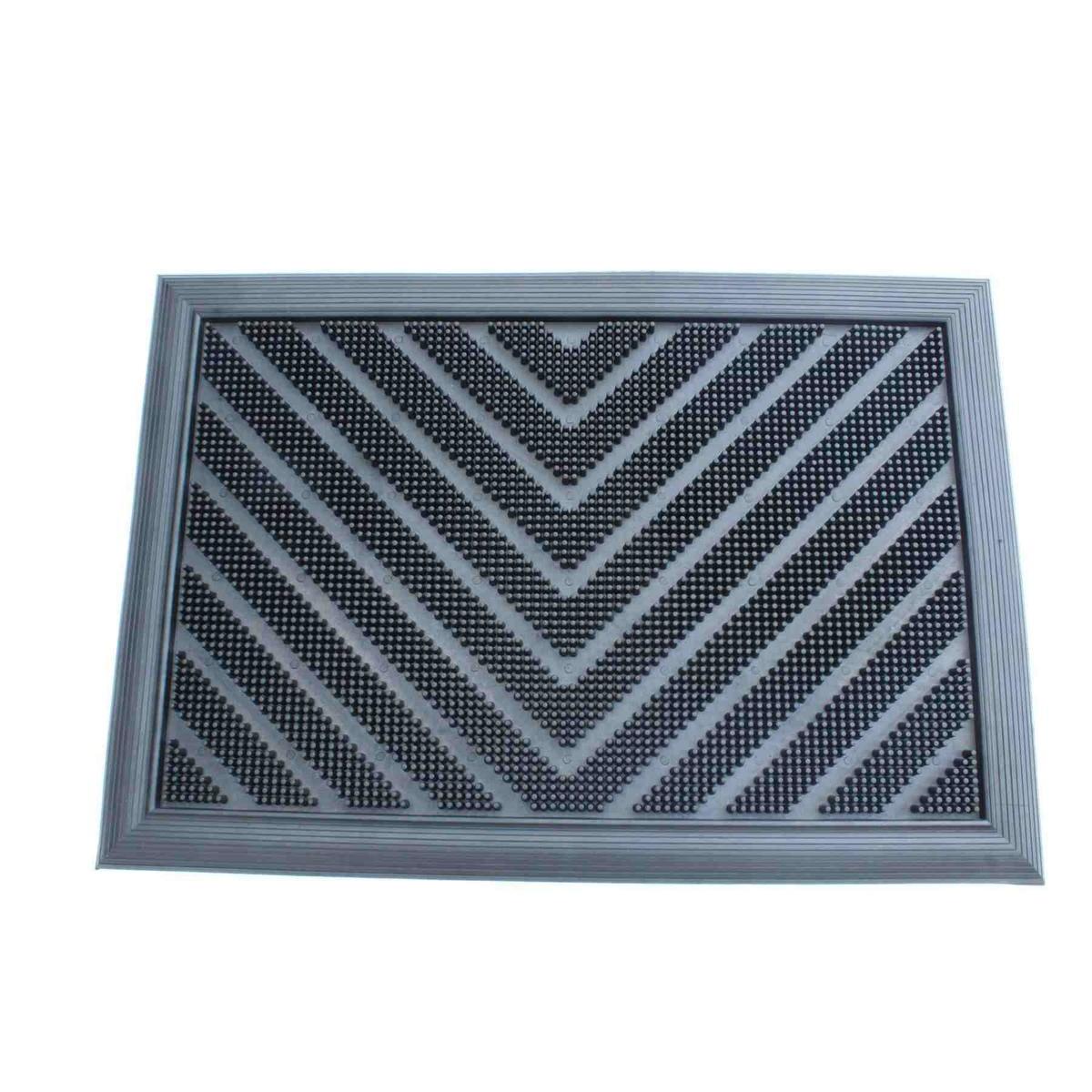 tapis exterieur et interieur 45 x 65 cm noir tapis deco la foir fouille