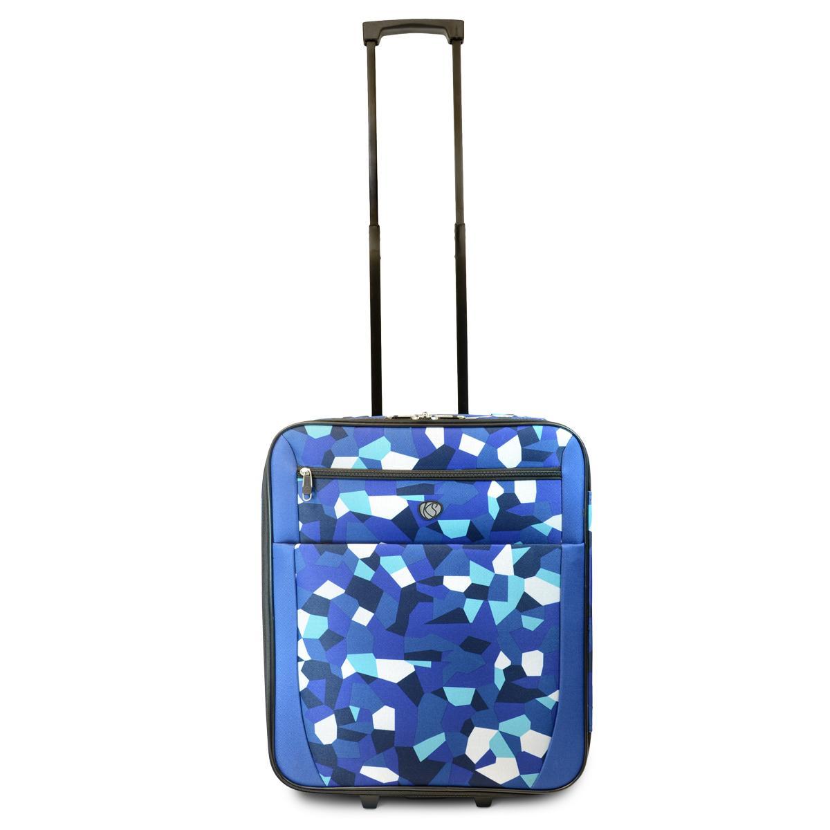 Valise cabine imprimée - Bleu