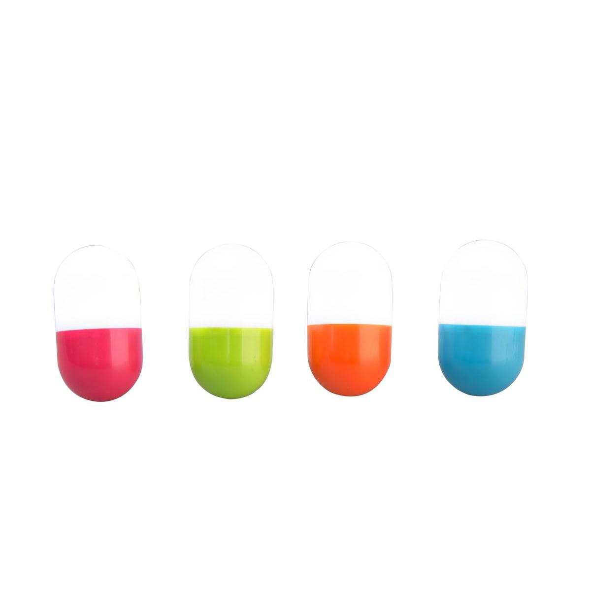 Capsule lumineuse - ABS et polypropylène - Ø 4,4 x 8,1 cm - Différents coloris