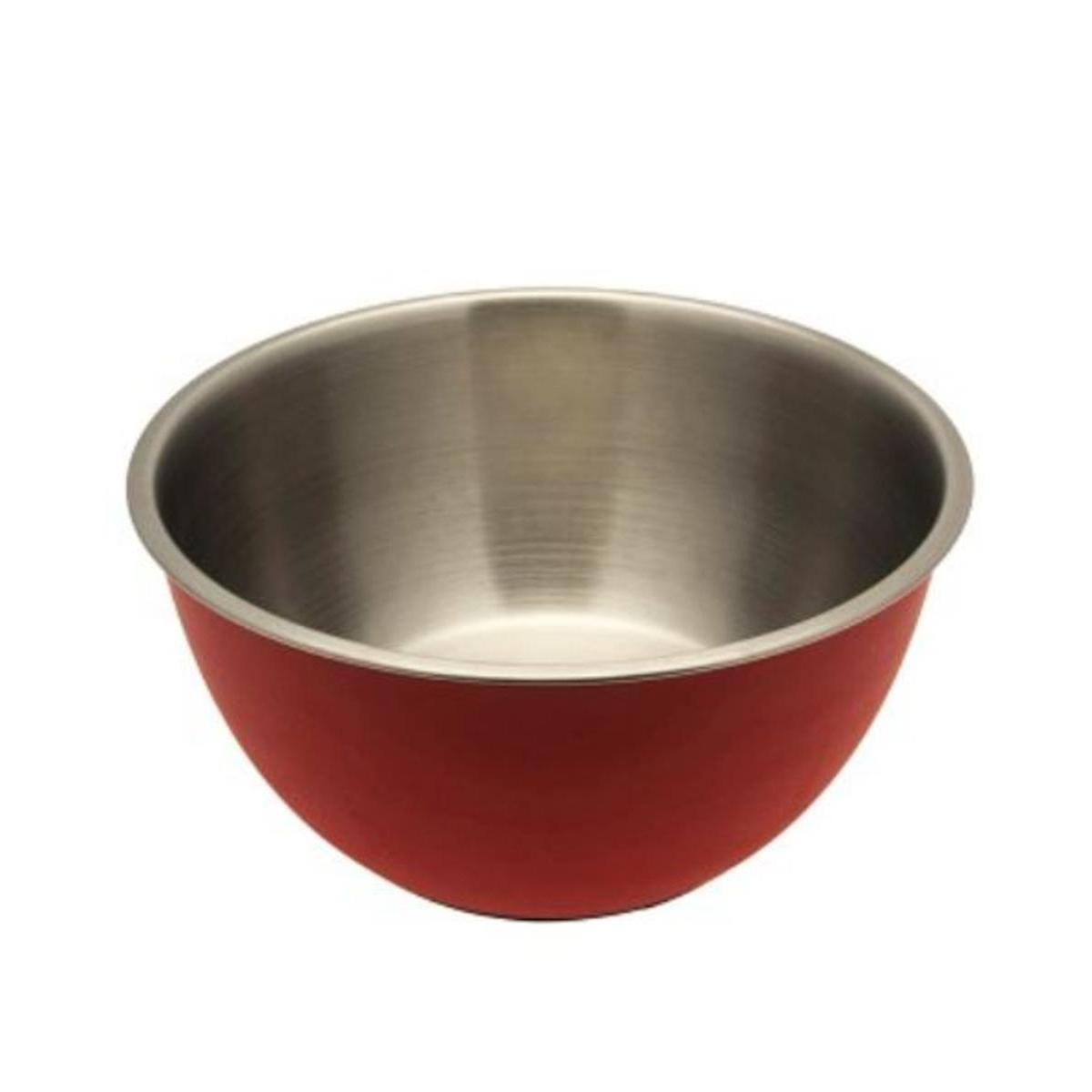 Saladier Soft Touch - ø 23.5 x H 11 cm - Différents modèles - Rouge, gris Saladier Soft Touch - ø 23.5 x H 11 cm - Différents modèles - Rouge, gris