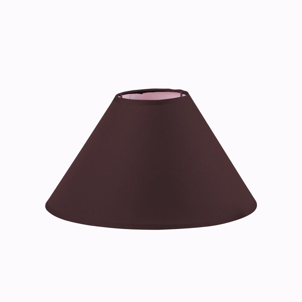 Abat-jour rond - Diamètre 30 cm - Marron chocolat Abat-jour rond - Diamètre 30 cm - Marron chocolat
