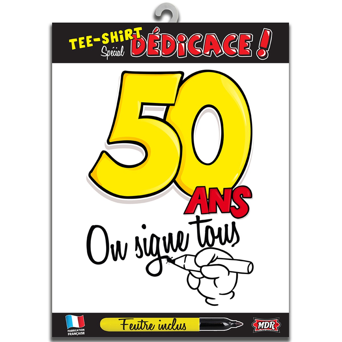 Tee-shirt Spécial dédicace 50 ans en coton - TU