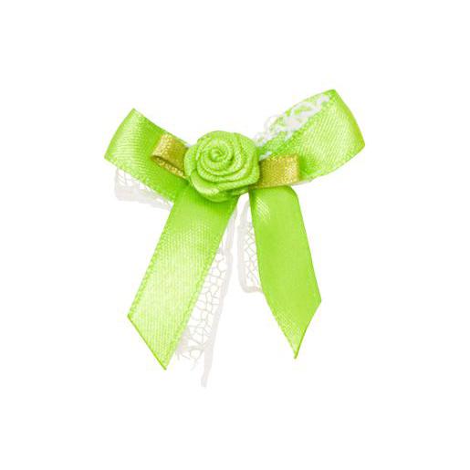 10 Cocardes Boutonnieres En Polyester Vert Decoration Mariage