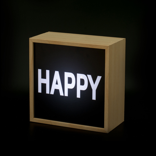 Box lumineuse à message - 20 x 20 x H 10 cm Box lumineuse à message - 20 x 20 x H 10 cm