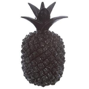 Ananas déco en résine - H 38 cm - Noir