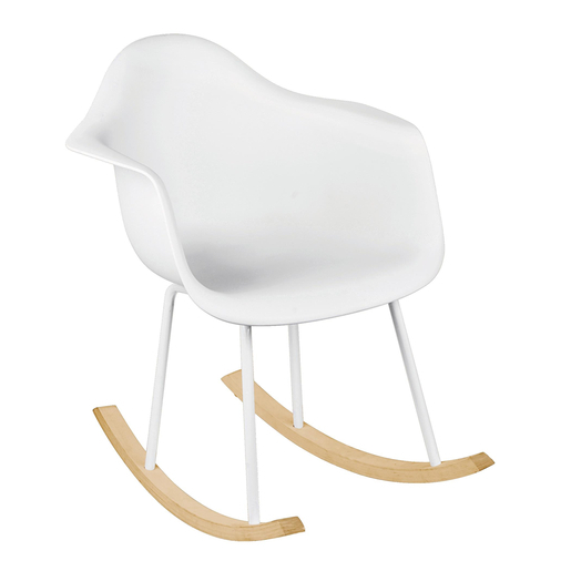 Chaise A Bascule Vic Blanc Meubles De Salon La Foir Fouille