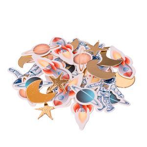 100 confetti Astronaute - 11 x 1.5 x 12.5 cm - Or