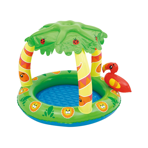 Piscine Ronde Pour Bébé Décor Palmiers 99 X 91 X H 71 Cm Vert