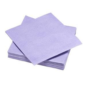 12 serviettes jetables - Violet lilas