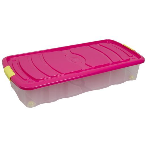 Box Dessous De Lit Plastique Multicolore Rangement Plastique