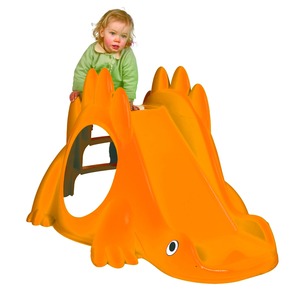 Toboggan dino - 115 x 91 x 68 cm - orange